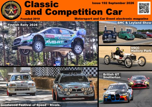 Classic and Competition Car 192 September 2026